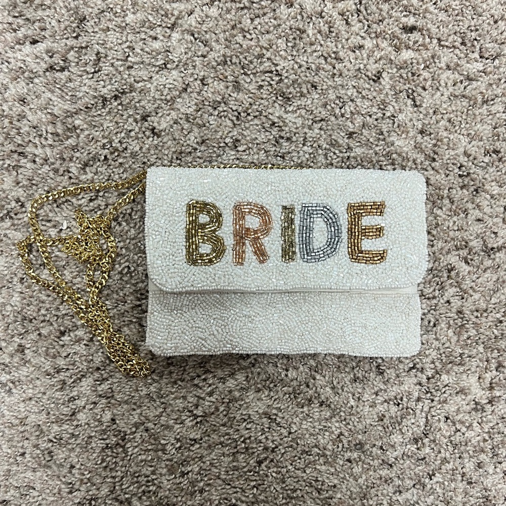 Beaded Bride clutch